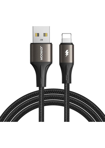 Usb-Lighting Metal Hızlı Şarj ve Data Kablo 3 Amper 1.2 Metre