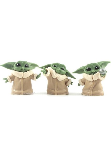 Baby Yoda 6lı Set Figür Biblo 6 Adet Figür modelleri