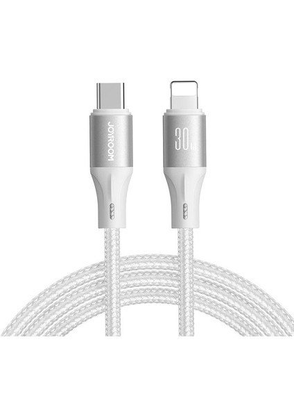 30W Type-C - Lighting Metal Data ve Şarj Kablosu 2 Metre