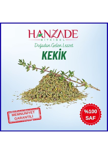 Hanzade Bitkisel Kekik 250 gr Bilye Kekikten Öğütülmüş, Saf, Karışımsız