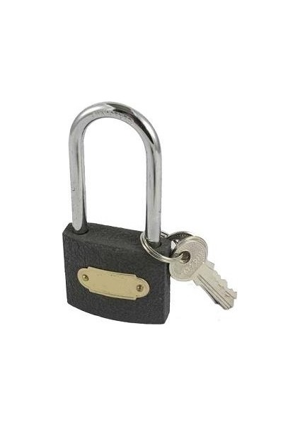 Tuğra Çelik 63 mm Uzun Asma Gri Kilit