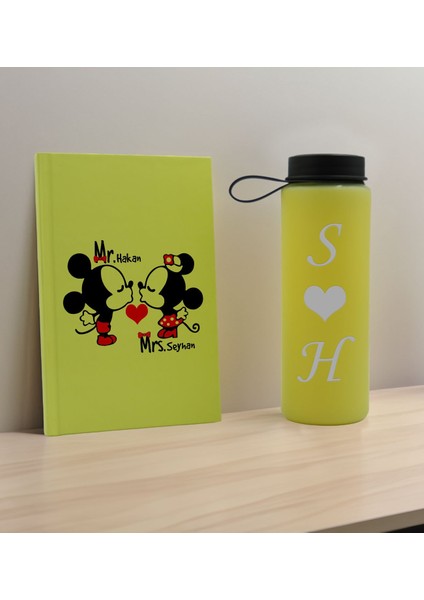 Sevgiliye Özel Isi ml i Sarı Defter ve Cam Matara Hediye Seti 5 Sevgiliye Hediye Sevgililer Günü Yeni Iş Hediyesi fiyatları