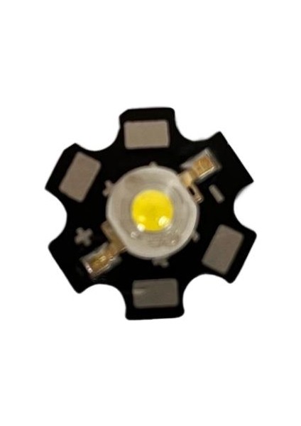 1W Beyaz 3000K Pcb Li Power LED 20MM 350MA 3,2 Volt(3 Adet)