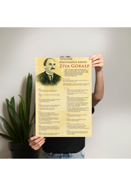Ziya Gökalp Posteri - PO799 fiyatları