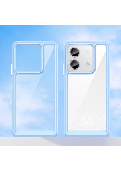 Xiaomi Redmi Note 13 5g Için Şeffaf Pc Arka Tpu Tampon Telefon Kılıfı - Mavi (Yurt Dışından) modelleri