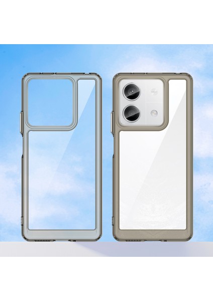 Xiaomi Redmi Note 13 5g Için Şeffaf Pc Arka Tpu Tampon Telefon Kılıfı - Gri (Yurt Dışından) modelleri