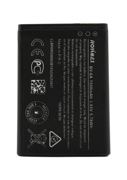 Nokia BV-6A Batarya Pil - 1500 Mah