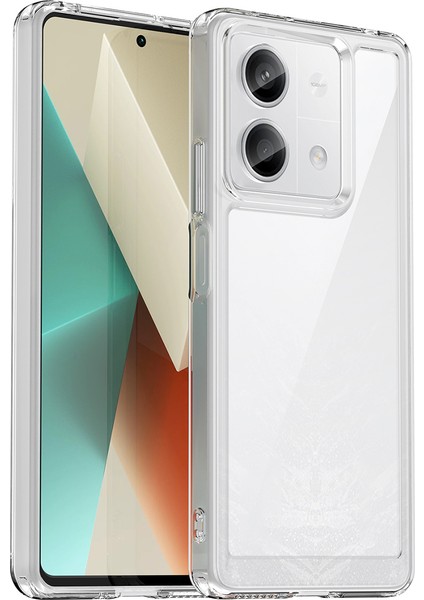 Xiaomi Redmi Note 13 5g Için Şeffaf Pc Arka Tpu Tampon Telefon Kılıfı - Şeffaf (Yurt Dışından)