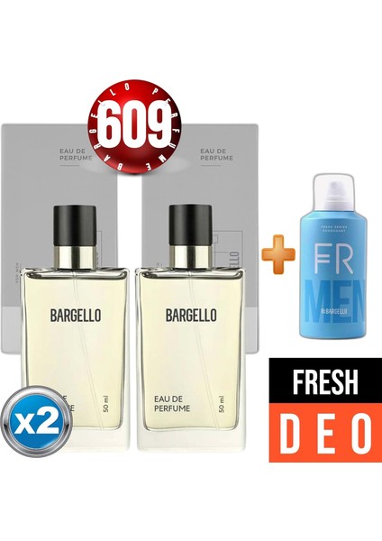 Parfüm 609x2(2adet) Fresh Bay 50 Ml + Fresh Deodorant Bay 150 Ml