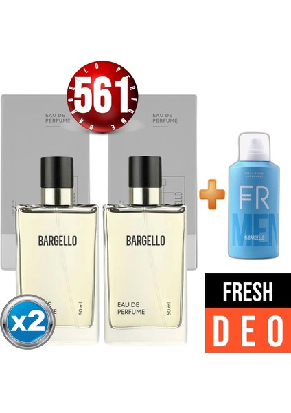 561x2(2adet) Fresh 50 Ml Edp + Fresh Erkek Deodorant 150 Ml