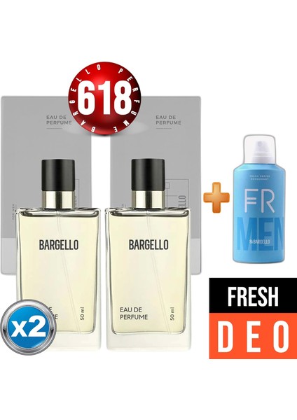 618x2 2adet Oriental 50 Ml Edp + Fresh Erkek Deodorant 150 Ml