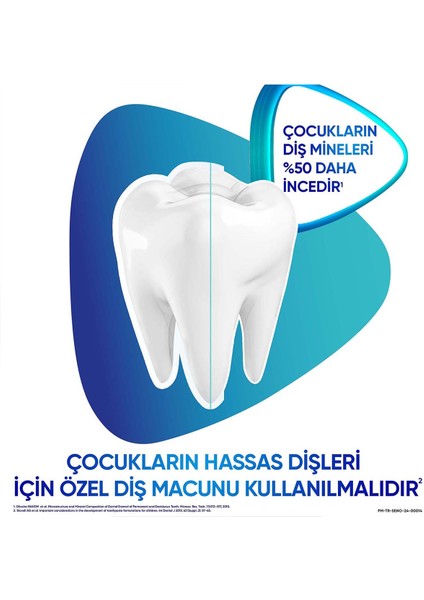 Promine 3-5 Yaş Çocuklar İçin Gün Boyu Çürüklere Karşı Koruyan Diş Macunu 50 ml x 2 Adet