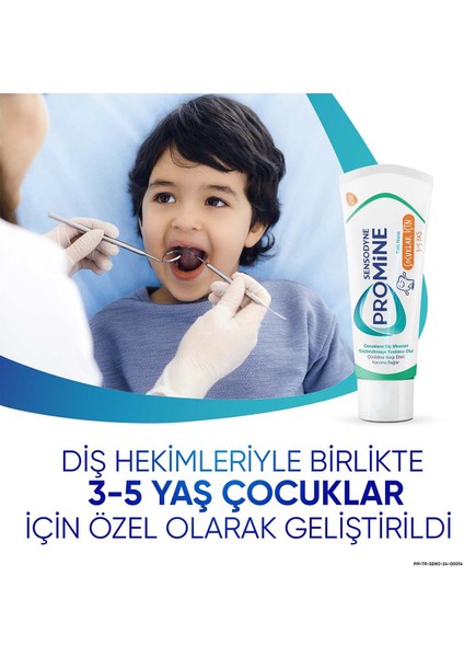 Promine 3-5 Yaş Çocuklar İçin Gün Boyu Çürüklere Karşı Koruyan Diş Macunu 50 ml x 2 Adet