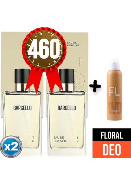 Parfüm 460x2(2adet) Floral 50 Ml + Floral Deodorant 150 Ml