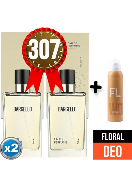 Parfüm 307x2 2 Adet Floral 50 Ml + Floral Deodorant 150 Ml