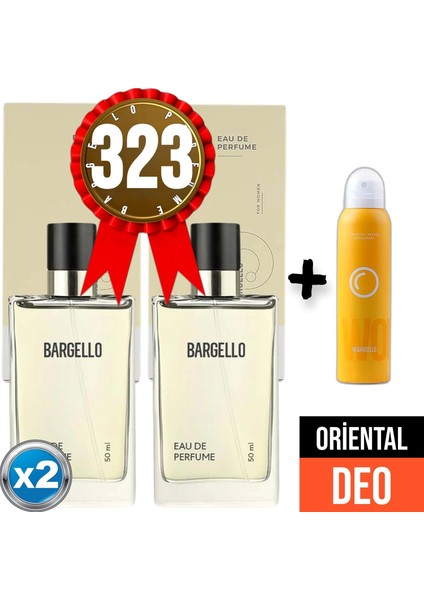 Parfüm 323x2 (2adet) Oriental 50 Ml Edp + Oriental Deodorant 150 Ml
