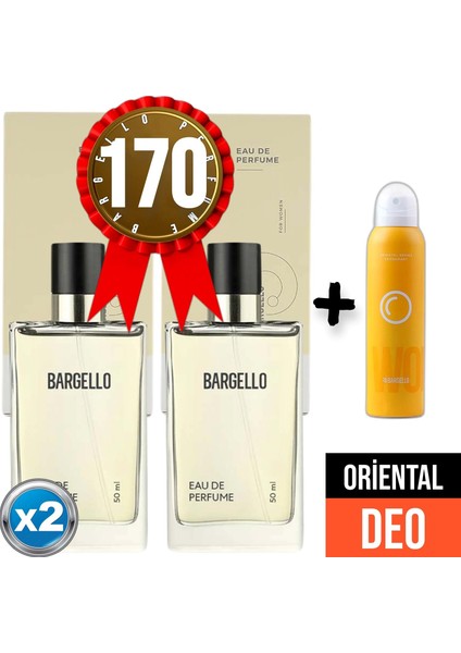 Parfüm 170x2 (2adet) Oriental 50 Ml Edp + Oriental Deodorant 150 Ml