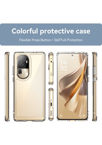 Oppo RENO10 Pro+ Için Şeffaf Pc Arka Tpu Tampon Telefon Kılıfı - Şeffaf (Yurt Dışından) fiyatları