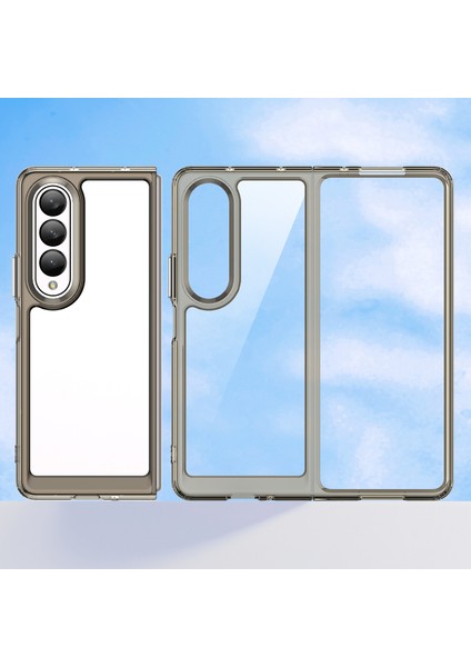 Samsung Galaxy Z Fold 3 5g Için Şeffaf Pc Arka Tpu Tampon Telefon Kılıfı - Gri (Yurt Dışından) modelleri
