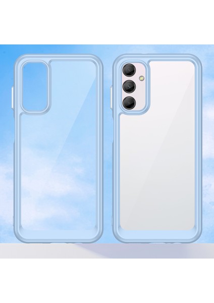 Samsung Galaxy M14 Için Şeffaf Pc Arka Tpu Tampon Telefon Kılıfı - Mavi (Yurt Dışından) fiyatları