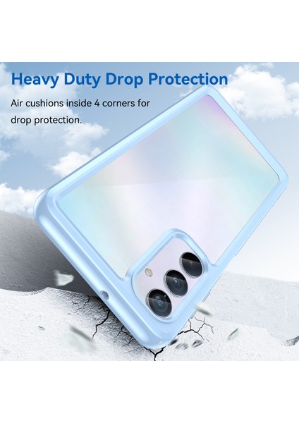 Samsung Galaxy M54 Için Şeffaf Pc Arka Tpu Tampon Telefon Kılıfı - Mavi (Yurt Dışından) indirimleri