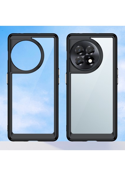 Oneplus 11R Için Şeffaf Pc Arka Tpu Tampon Telefon Kılıfı - Siyah (Yurt Dışından) modelleri