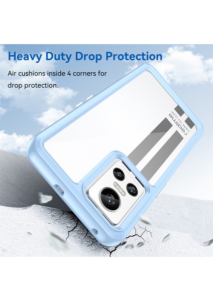 Realme Gt Neo 3 Için Şeffaf Pc Arka Tpu Tampon Telefon Kılıfı - Mavi (Yurt Dışından) indirimleri