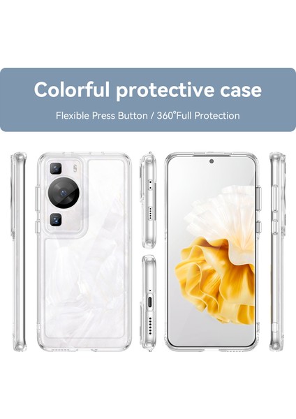 Huawei P60 / P60 Pro Için Şeffaf Pc Arka Tpu Tampon Telefon Kılıfı - Şeffaf (Yurt Dışından) fırsatları