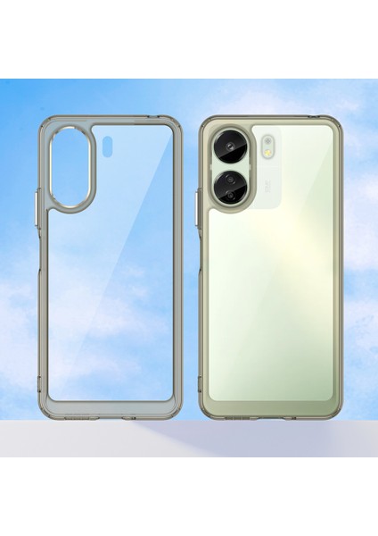 Xiaomi Redmi 13C /poco C65 Için Şeffaf Pc Arka Tpu Tampon Telefon Kılıfı - Gri (Yurt Dışından) fırsatları