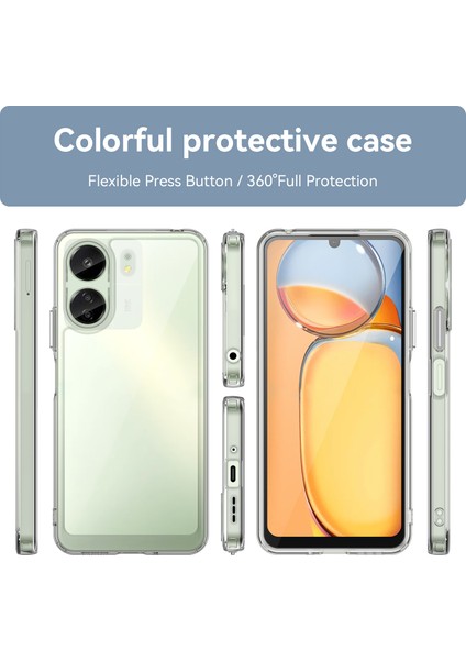 Xiaomi Redmi 13C /poco C65 Için Şeffaf Pc Arka Tpu Tampon Telefon Kılıfı - Şeffaf (Yurt Dışından) fiyatları