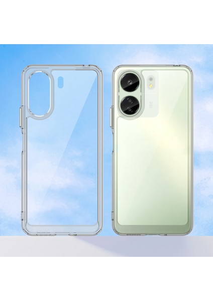 Xiaomi Redmi 13C /poco C65 Için Şeffaf Pc Arka Tpu Tampon Telefon Kılıfı - Şeffaf (Yurt Dışından) fırsatları