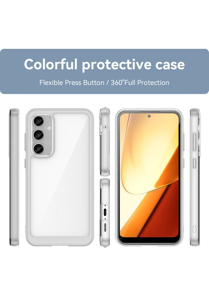 Samsung Galaxy S23FE Için Şeffaf Pc Arka Tpu Tampon Telefon Kılıfı - Şeffaf (Yurt Dışından) fırsatları