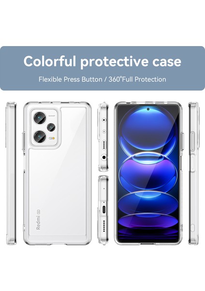Xiaomi Redmi Note 12 Pro+ Için Şeffaf Pc Arka Tpu Tampon Telefon Kılıfı - Şeffaf (Yurt Dışından) fiyatları