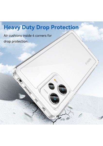 Xiaomi Redmi Note 12 Pro+ Için Şeffaf Pc Arka Tpu Tampon Telefon Kılıfı - Şeffaf (Yurt Dışından) indirimleri