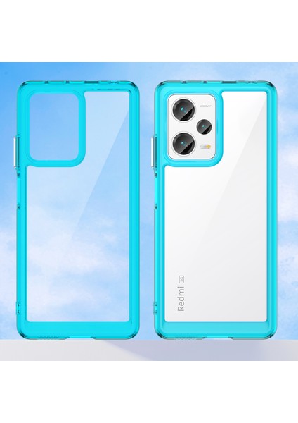 Xiaomi Redmi Note 12 Pro+ Için Şeffaf Pc Arka Tpu Tampon Telefon Kılıfı - Turkuvaz (Yurt Dışından) modelleri
