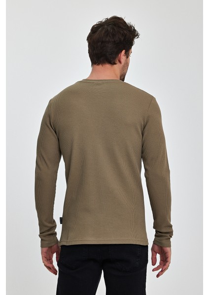 Erkek Bisiklet Yaka Uzun Kol Sweat T-Shirt RD24YE005073