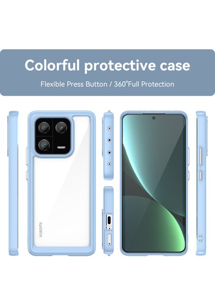 Xiaomi 13 Pro Için Şeffaf Pc Arka Tpu Tampon Telefon Kılıfı - Mavi (Yurt Dışından) fiyatları