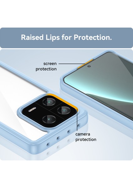 Xiaomi 13 Pro Için Şeffaf Pc Arka Tpu Tampon Telefon Kılıfı - Mavi (Yurt Dışından) fırsatları