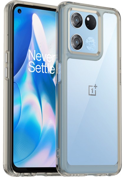 Oneplus Ace Racing Için Şeffaf Pc Arka Tpu Tampon Telefon Kılıfı - Gri (Yurt Dışından)