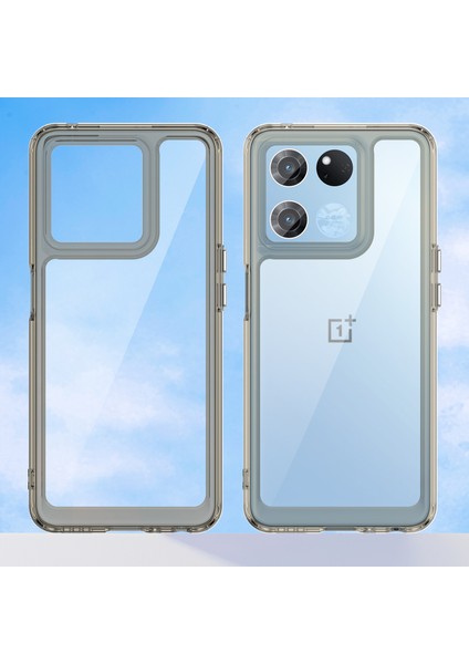 Oneplus Ace Racing Için Şeffaf Pc Arka Tpu Tampon Telefon Kılıfı - Gri (Yurt Dışından)