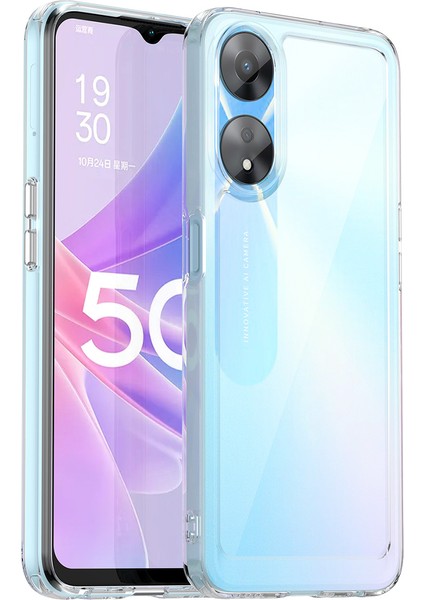 Oppo A58 Için Şeffaf Pc Arka Tpu Tampon Telefon Kılıfı - Şeffaf (Yurt Dışından)