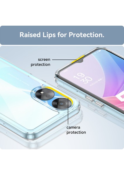 Oppo A58 Için Şeffaf Pc Arka Tpu Tampon Telefon Kılıfı - Şeffaf (Yurt Dışından) indirimleri