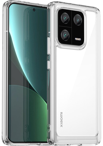 Xiaomi 13 Pro Için Şeffaf Pc Arka Tpu Tampon Telefon Kılıfı - Şeffaf (Yurt Dışından)