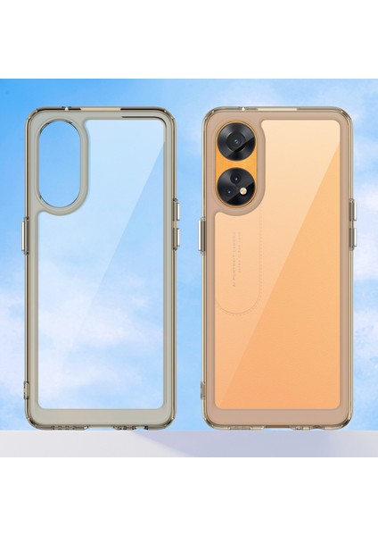 Oppo Reno8 T 4g Için Şeffaf Pc Arka Tpu Tampon Telefon Kılıfı - Gri (Yurt Dışından) fiyatları