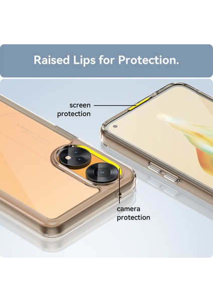 Oppo Reno8 T 4g Için Şeffaf Pc Arka Tpu Tampon Telefon Kılıfı - Gri (Yurt Dışından) indirimleri