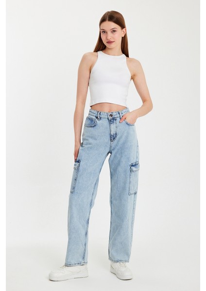 Kadın Jean Pantolon Cargo 010 RD24XU010910 fiyatları