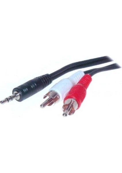 3.5mm Jak / 2 Rca Audio Uzatma Kablosu 1,5 Metre