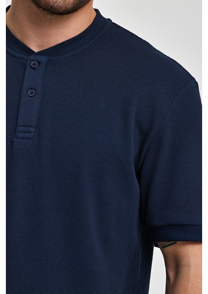 Erkek Önü Düğmeli Bisiklet Yaka T-Shirt RD24YE002737 modelleri