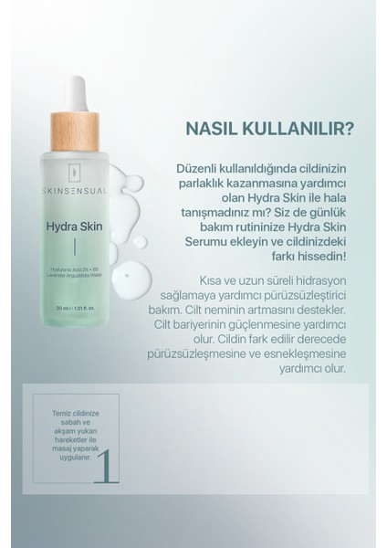 Hydra Skin Nem Serumu Yoğun Nemlendirme 30 ml