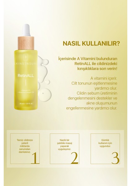 Retinall Retinoid İçeren Kusursuz Bakım Serumu 30 ml